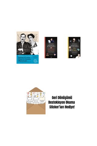 Stefan Ve Lotte Zweig In Amerika Mektupları + Rotterdamlı Erasmus Un Zaferi Ve Trajedisi + Üç Usta + Okuma Sticker'ları