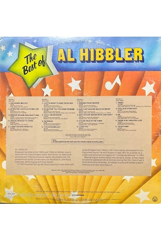 The Best Of Al Hibbler Double Lp Plak