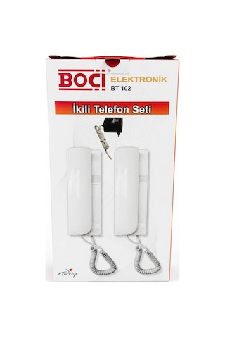 Boçi Bt102 Adaptörlü Ikili Telefon Seti N11.652