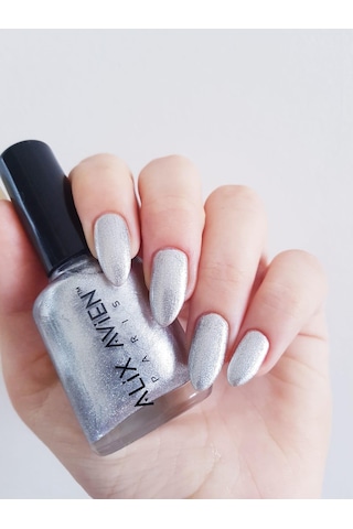 Alix Avien Metalik Gri Oje 29 Yüksek Pigmentli Uzun Süreli Kalıcılık Hızlı Kuruma Nail Lacquer 29