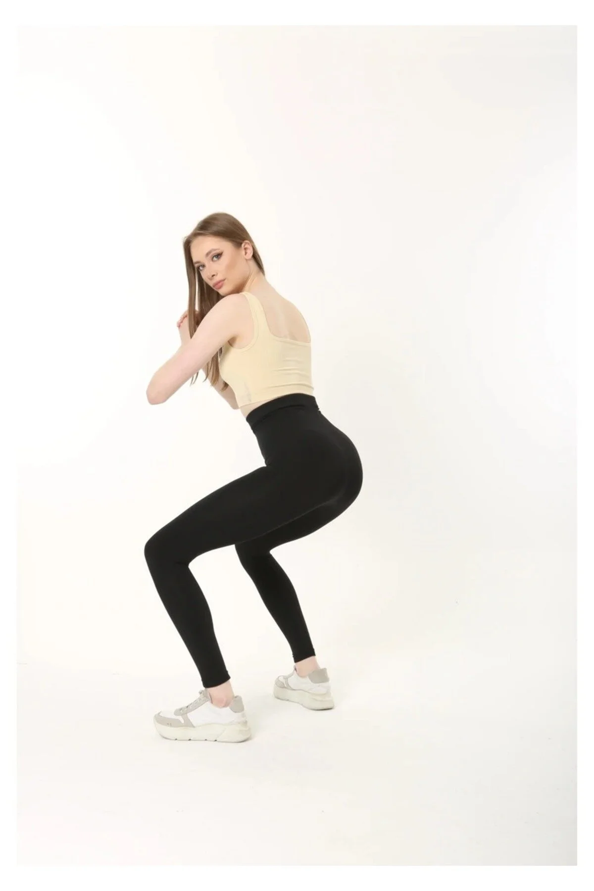 Perafit Crop Büstiyer Bej Renk