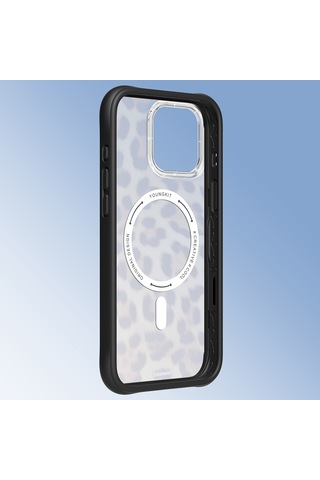 Apple iPhone 16 Pro Max Uyumlu Kılıf M-safe Şarj Özellikli Youngkit Leopard Serisi Kapak Kahverengi