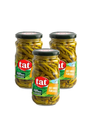 Tat Acı Biber Yakan Turşu 330 Gr Cam X 3 Adet