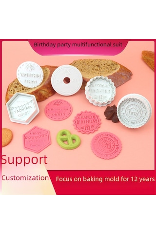 Skycity Ev Hamuru Kalıbı: 3d Doğal Görünümlü Bisküvi/pasta Yapımı, Yüksek Kalite Materyal, Kolay Temizleme, 2 Adet Basma Ucu Şeffaf Şeffaf