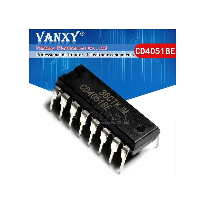 Wangxi Cd4001be Cd4011be Cd4013be Cd4017be Cd4051be Cd4053be Cd4066b Cd40106be 10lu Dıp-14 Cmos Entegre Seti