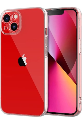 Fitcase Apple Uyumlu iPhone 13 Kilif Kamera Korumali Silikon Kapak - Seffaf 524753942