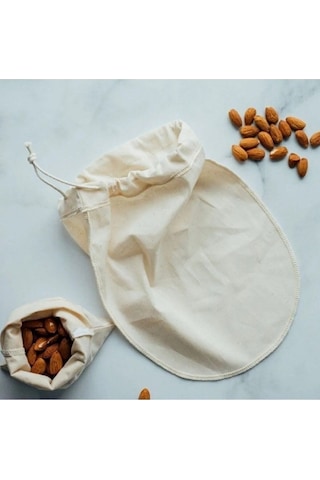 Bitkisel Süt Torbası Organik Yoğurt Süzme Kesesi Yıkanabilir Ketn