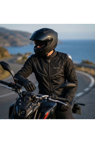 Vexo Axıon 2 H20 4 Mevsim Motosiklet Montu Siyah