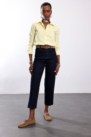 5in1Canpolat Sarı Slim Fit Gömlek 17449 Sarı