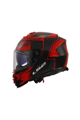 Ls2 Storm 2 Tracker Kask Kırmızı - Siyah