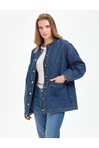 Pierre Cardin Kadın Açık Mavi Ceket Denim 50308552-vr003 Açık Mavi