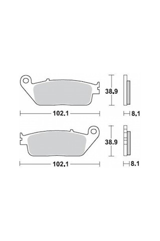 Braking 716sm1 2013-2016 Kawasaki Z 800 E Abs Siz Uyumlu Ön Fren Balatası Yarı Metalik Balata 26792073