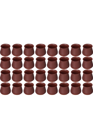 32 Adet Sandalye Bacak Koruyucuları Kaymaz Çizilmeye Dayanıklı Yuvarlak Silikon Mobilya Bacak Koruyucuları Aksesuarları Diğer