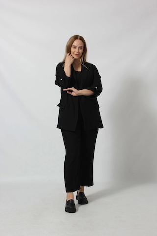 Moda Berray Şık Blazer Ceket Ve Pantolon Takım Siyah