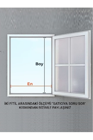 Kamataş Menteşeli Kapı Sinekliği Antrasit En: 0-90 Cm. Boy: 0-210 Cm