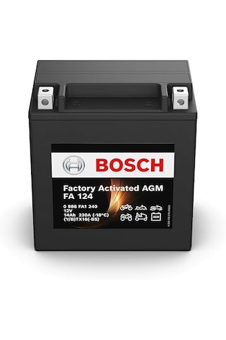 Bosch 12v 14 Ah Ytx16-bs Agm Akü Fa124