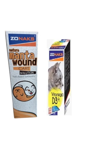 Zonaks Kedileriniz İçin Vitamin D3 100 Ml + Manta Wound Care Solutıon