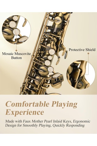 Eastar As-ıı-ab Mi Bemol Alto Saksofon Vintage