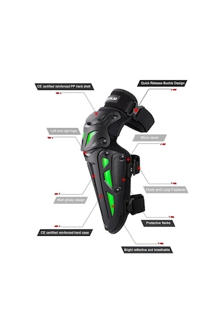 Dancemonkey Yeşil Sürme Pedleri Mt-05 Motosiklet Koruyucu Global Dişli Dirsek Cbtx 2'li Set Yeşil