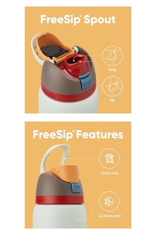 Owala 32 Oz 946 Ml Freesip Çift Katmanlı Paslanmaz Çelik Termos Kilitli Kapak Açık Yeşil