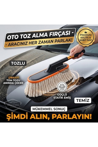 Teleskopik Uzun Saplı Cilalı Araba Temizleme Püskülü 1.sınıf Oto Toz Alma Fırçası Detay Mopu Mikrofiber Çizmez Pamuk I Plik