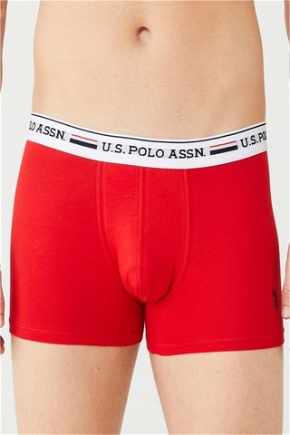 U.S. Polo Assn. U.s Polo Assn. 80431 Erkek 3 Lü Boxer-grimelanj&kırmızı&lacivert Çok Renkli