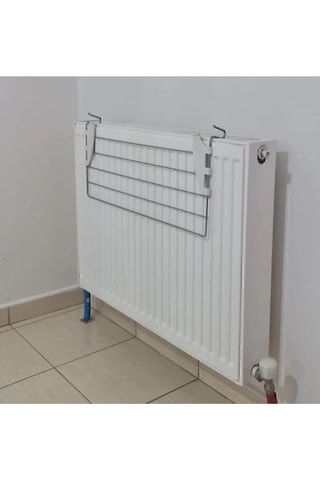 Asvera - Kurufer Kalorifer Petek Üstü Çamaşır Kurutma Askılığı - Pratik Çamaşırlık, Petek Üstü Kurutmalık, Katlanabilir Askılık, Dayanıklı Çamaşır Askısı - Kurutmalık - Çamaşırlık - Askı Gri