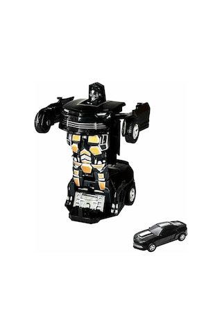 Robota Dönüşen Araba 3+ Yaş 1:32 Ölçekli Camaro Sürtmeli Araba 13 Cm