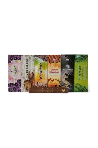 Violet, Gold&silver, White Musk, Orange Cinnamon, For Business, Rosemary 6x20 Tütsü-hediyeli