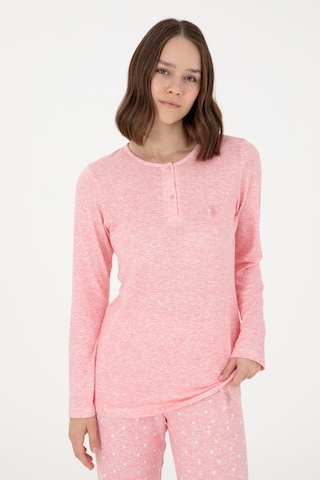 U.s. Polo Assn. Kadın Pembe Pijama Takım 50302755-vr041 Pembe