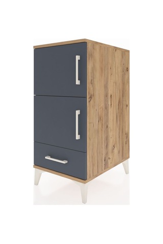 Kronos Komodin 4 Raflı Tek Çekmeceli Tek Kapaklı 44x59x96 Çam... Çam