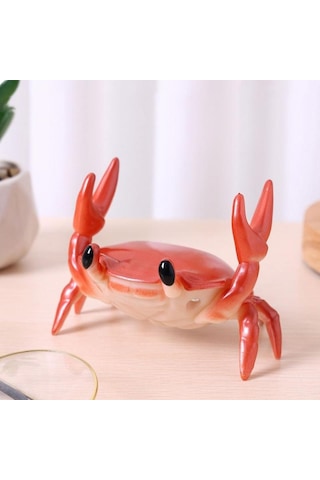 Turuncu Vaorlo Sevimli Yengeç Tutucu Akıllı Telefon Pan Gözlük Telefon Tutucu Masası Standı Yaratıcı Braketi Canlı Film İzle