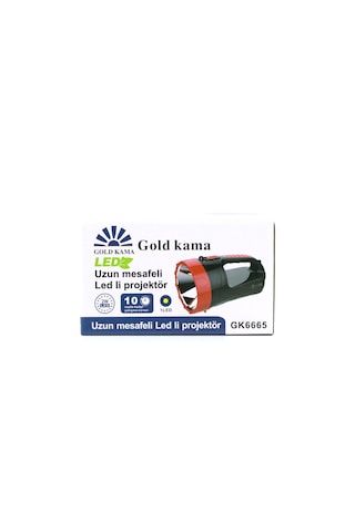 2w Tek Ledli El Feneri Projektör Fiş Şarjlı 2 Kademe Işık Ayarı Gk-6665 5250