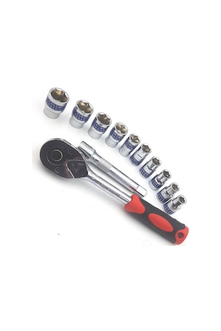 Nalburkent Dekecr-v Lokma Takımı 1/2" Cırcırlı 12 Parça Crv G-10052