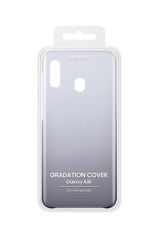 Galaxy A30 İle Uyumlu Siyah Koruyucu Kılıf Ef-aa305cbegww