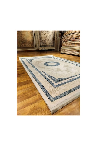 Toledo 2123 Krem-mavi Halı Çok Renkli