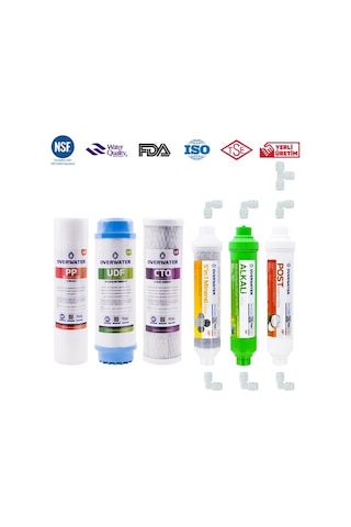 Açık Kasa Su Arıtma Cihazı Filtresi 6 Lı Filtre Seti Membransız (480266325)