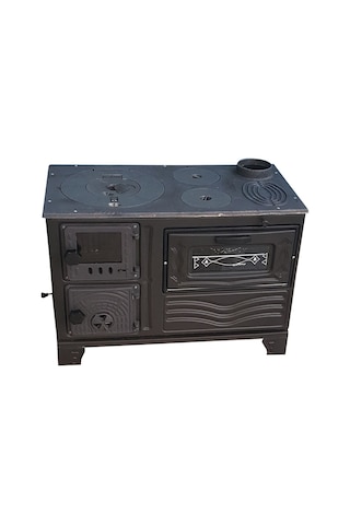 Mat Siyah Döküm Soba Mf65 Model Soba Odun Sobası Kömür Sobası Pres İş Soba- Dorello