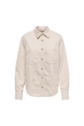 Only Kadın Onlsılla Çift Cep Detaylı Kot Gömlek 15338783 Bej Bej