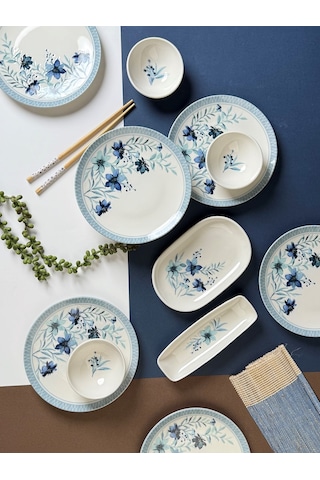 Tabak Evi Azur Kahvaltı Takımı 6 Kişilik 14 Parça Tvl14khprs1156 Çok Renkli