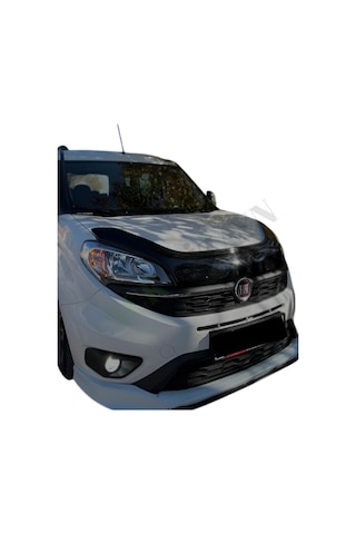 Fiat Doblo 2015-2022 Araca Özel Kaput Rüzgarlığı A+ Pianoblack 4mm Kalın