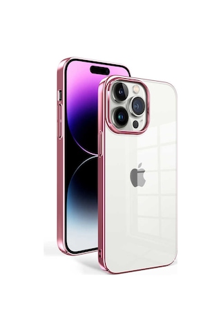 Apple Uyumlu iPhone 14 Pro Max Uyumlu Zore Sun Kılıf-rose Gold Rose Gold -