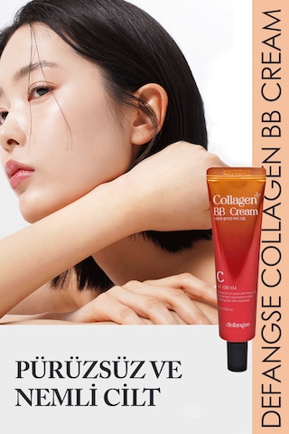 Collagen Bb Cream Mükemmel Kapatıcılık Sunan Yoğun Nem & Doğal Görünüm Etkili Bb Cream Light - Medium
