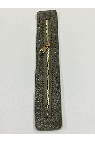 Karantuhafiye Derili Fermuar / Çanta Fermuarı / Kapak Fermuar 30 Cm Haki Haki