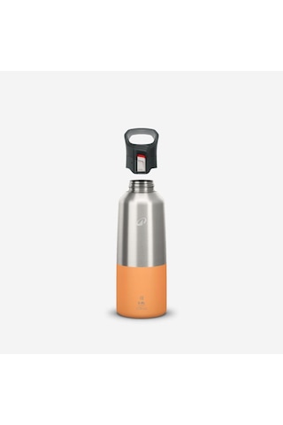 Quechua Outdoor Paslanmaz Çelik Termos - 0,8 L - Pratik Kapak - Turuncu - 900
