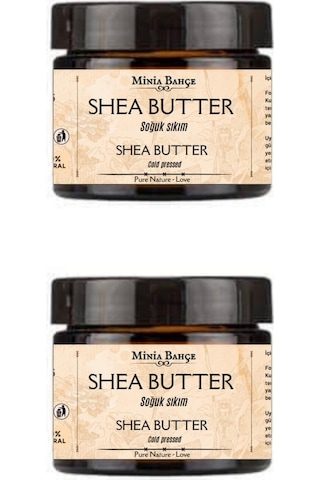 Minia Bahçe Soğuk Sıkım Shea Butter Karite Yağı %100 Doğal & Saf 2 x 50 ML Minia Bahçe Soğuk Sıkım Shea Butter Karite Yağı %100 Doğal & Saf 2 x 50 ML