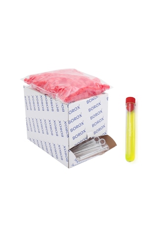 Test Tüpü P.S Kapaklı 16 x 100 MM - Plastik Deney Santrifüj Tüpü - 250 Adet/Paket