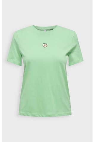 Only Kadın Onlfoodıe Baskı Ve Yazı Detaylı Kısa Kol %100 Pamuk T-shirt 15316728 Yeşil