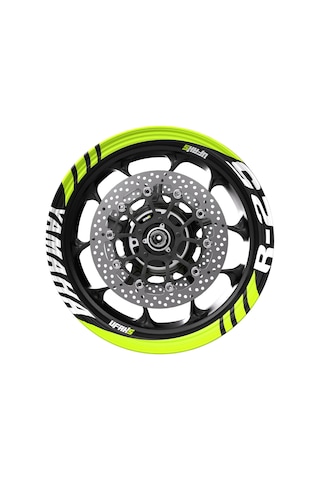 Yamaha R25 Geniş Jant Şeridi Florasan Sarı