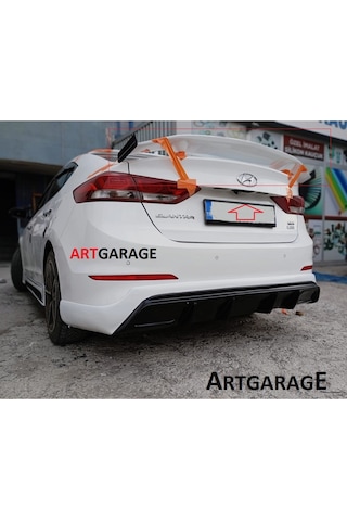 Hyundai Elantra 2016-2018 Boyasız Gtx Bagaj Spoileri-fiberglass